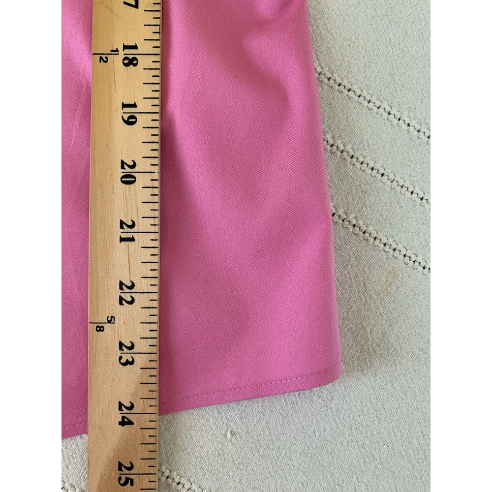 Chicos Size 2 Womens Large Top No Iron Button Front Blouse Pink Cotton - Picture 6 of 6